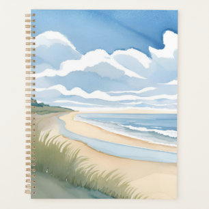 Agenda Caminhada na Praia   Aquarela do Oceano Costeiro