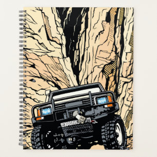 Agenda Caminhão Off-Road Retro Rock Crawl Arte Pop