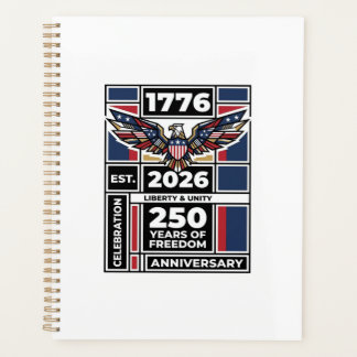 Agenda Camisa Águia Vintage 1776 2026 Tipografia Patrióti