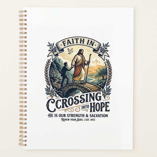 Agenda Camisa Coragem Imigração Jesus Recomeçando Chri (Frente)