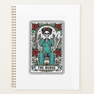 Agenda Camisa de desenho de carta de tarot de enfermeira 