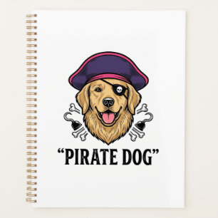 Agenda Camisa de desenho de gravura vintage de cachorro p