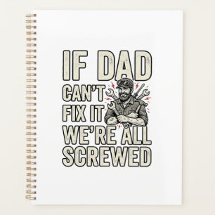 Agenda Camisa de Design de Pai Engraçado Mecânico Se o Pa