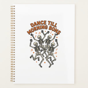 Agenda Camisa de Esqueleto Dançante Vintage Osso Engraçad