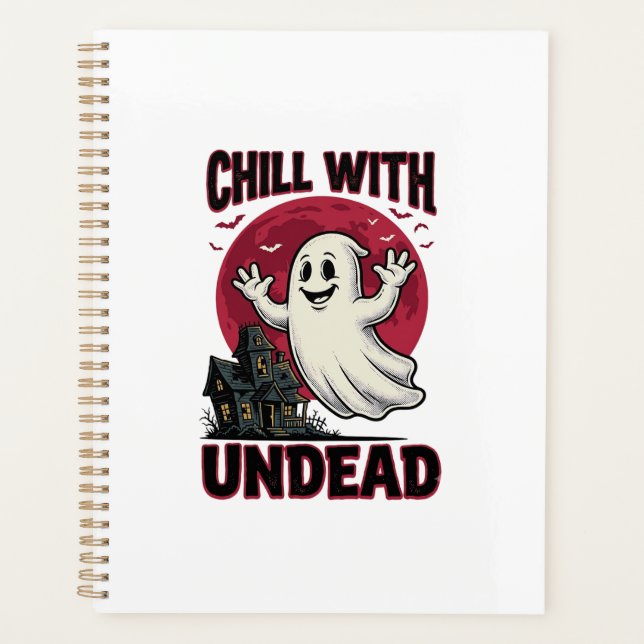 Agenda Camisa de Fantasma de Halloween Design de Zumbi As (Frente)