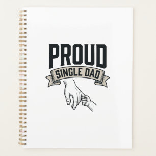 Agenda Camisa de Gravura Vintage de Pai Solteiro Orgulhos