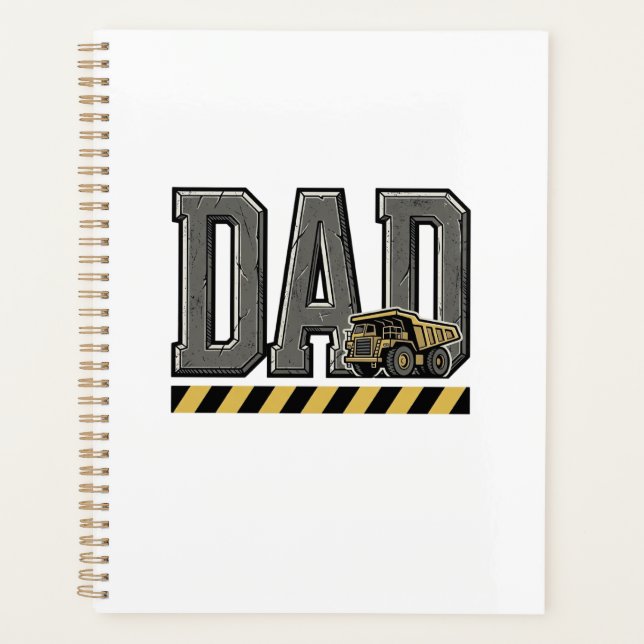 Agenda Camisa de Pai de Construção com Desenho de Gravaçã (Frente)