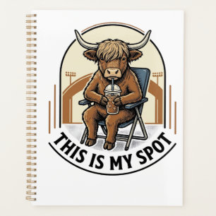 Agenda Camisa de Vaca de Beisebol com Mascote de Café Gel