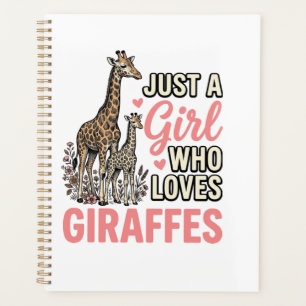 Agenda Camisa Desenho Girafa Amante Menina Vintage Engrav