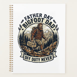 Agenda Camisa do Dia do Pai Bigfoot Dad Modo Na Natureza