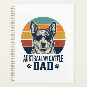 Agenda Camisa do Pai do Cão de Gado Australiano Pôr do So
