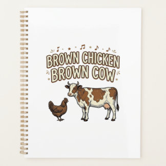 Agenda Camisa engraçada de fazenda Galinha Marrom Vaca Ma