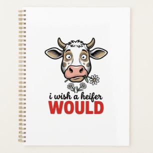 Agenda Camisa engraçada de novilha com desenho vintage_1
