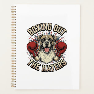 Agenda Camisa engraçada do cão de boxeador boxeando os od