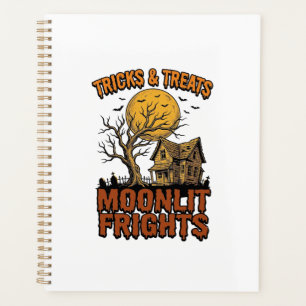 Agenda Camisa Noturna Árvore Vintage Lua Assombrada de Ha