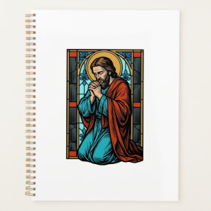 Agenda Camisa Vetorial Figura Religiosa Orando Vintage De