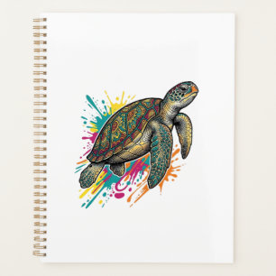 Agenda Camisa Vintage Engraving Tartaruga Marinha Color S