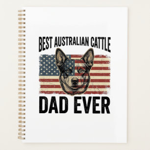 Agenda Camisa Vintage Patriótica do Pai do Cão de Gado Au