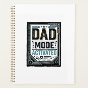 Agenda Camiseta de Desenho de Gravura Vintage Modo Pai At