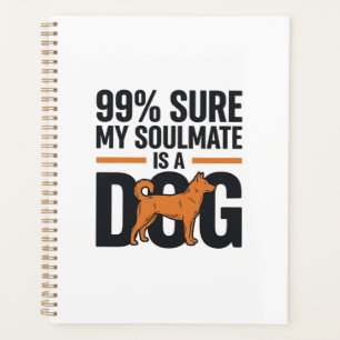 Agenda Camiseta Engraçada de Alma Gêmea Cachorro Design V
