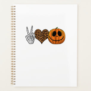 Agenda Camiseta engraçada Paz Amor Halloween