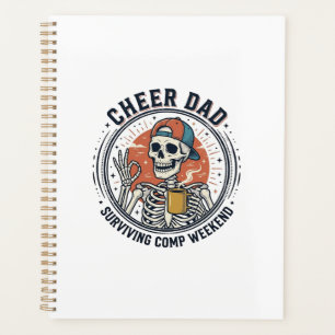Agenda Camiseta Esqueleto de Fim de Semana de Competições