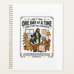 Agenda Camiseta Gráfica Jesus Cuidando Pais Idosos Cristã