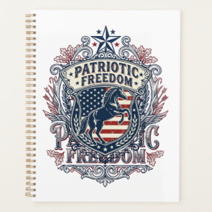 Agenda Camiseta Gráfica Vetorial Patriota Amante de Caval