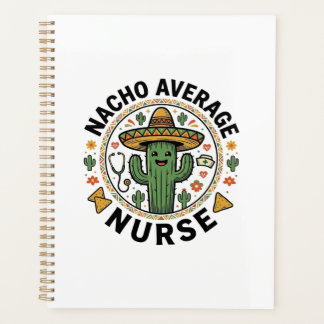 Agenda Camiseta Nacho Average Nurse Cactus Fiesta Design_