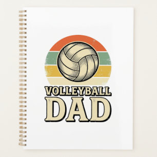 Agenda Camiseta Retro de Pai de Volei Vintage Design_1
