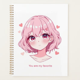 Agenda Camisola de Valentino da Menina Kawaii Anime
