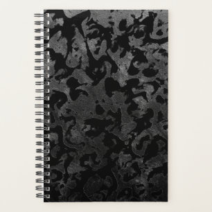 Agenda Camo moderno - Cinzas pretas e escuras - camuflage