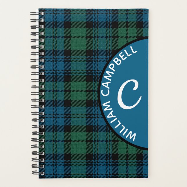 Agenda Campbell Xadrez Monograma (Frente)