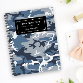 Agenda Camuflagem Azul da Neve de inverno, Militar, Exérc