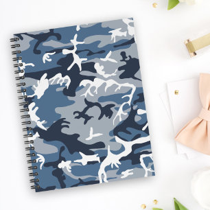 Agenda Camuflagem Azul de Neve de Inverno, Militar, Exérc