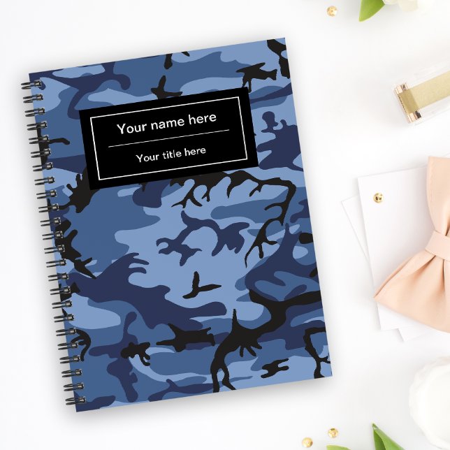 Agenda Camuflagem Azul marinho, Militar, Exército (Criador carregado)