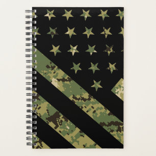 Agenda Camuflagem Digital Militar Bandeira dos EUA