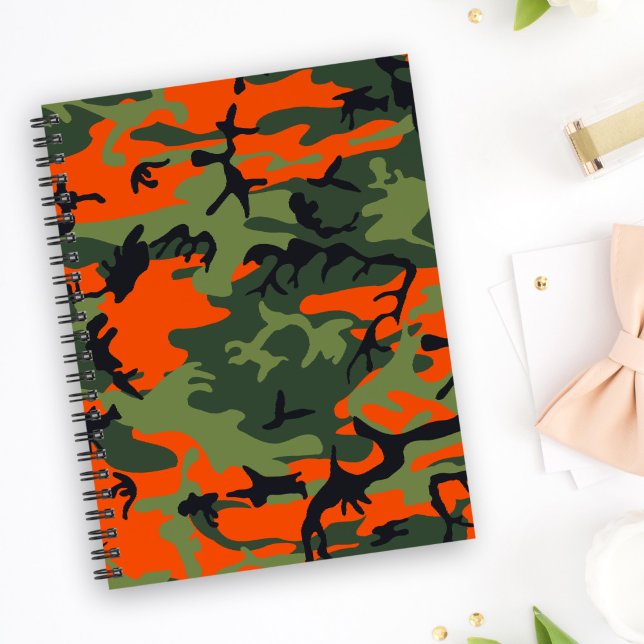 Agenda Camuflagem Laranja e Verde, Militar, Exército (Criador carregado)