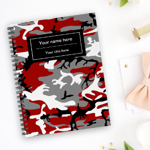 Agenda Camuflagem Vermelha e Cinza, Camuflagem, Militar,