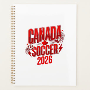 Agenda Canada Soccer 2026 Futebol Negrito Tipografia País