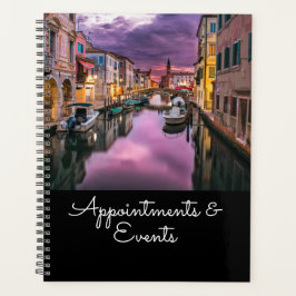 Agenda Canal de Veneza Cênico Personalizável
