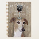 Agenda Cão Au Vin Greyhound<br><div class="desc">Cachorro Au Vin Greyhound por Fabfunky. Possui um galo com vinho. | 190956D</div>