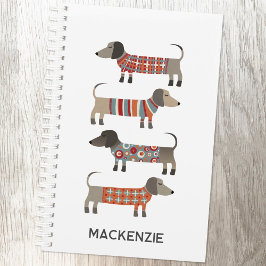 Agenda Cão de linguiça de salsicha Dachshund Personalizad