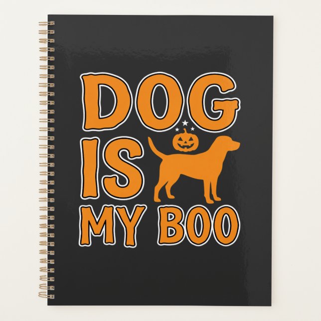 Agenda Cão é o Meu Boo Halloween Cão (Frente)