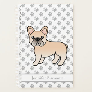 Agenda Cão e Texto da Cartoon de Cachorro-Grande Francê