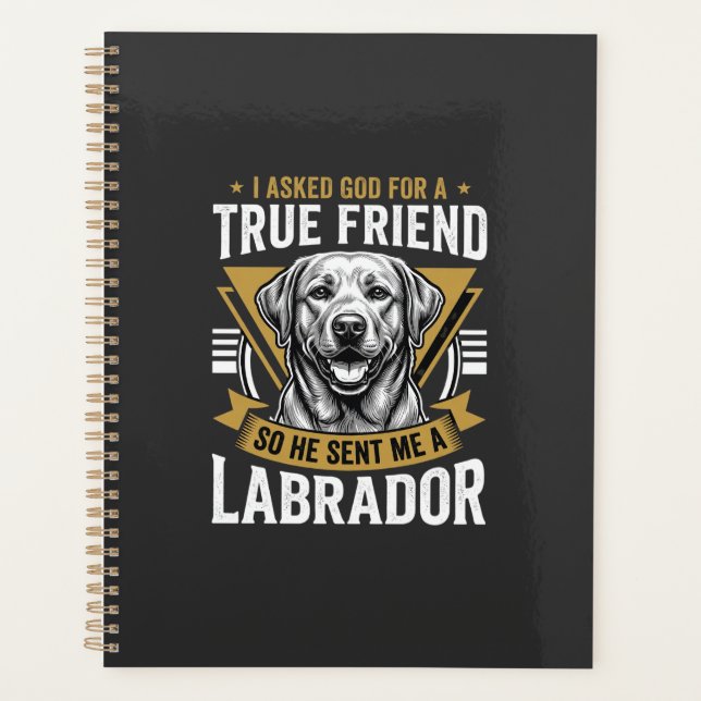 Agenda Cão Labrador Amigo Verdadeiro (Frente)
