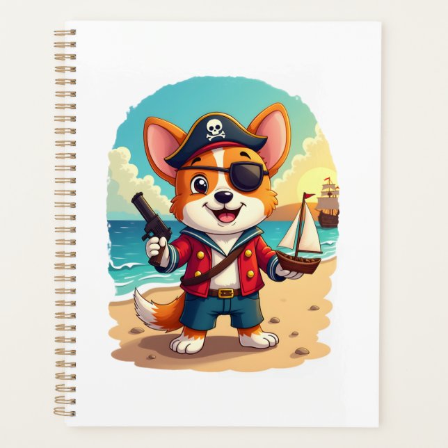 Agenda Cão Pastor Alemão Pirata (Frente)