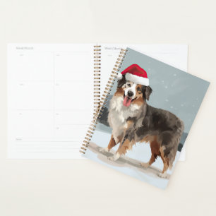 Agenda Cão Pastor Australiano na Neve de Natal