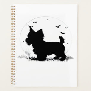 Agenda Cão Terrier Yorkshire � Silhueta da Lua de Hallowe
