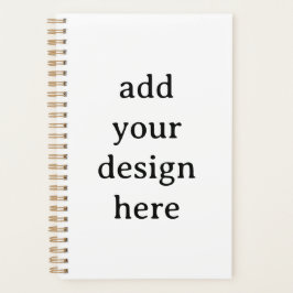 Agenda Capa dura simples e pequena 5.5" x 8.5", espiral d
